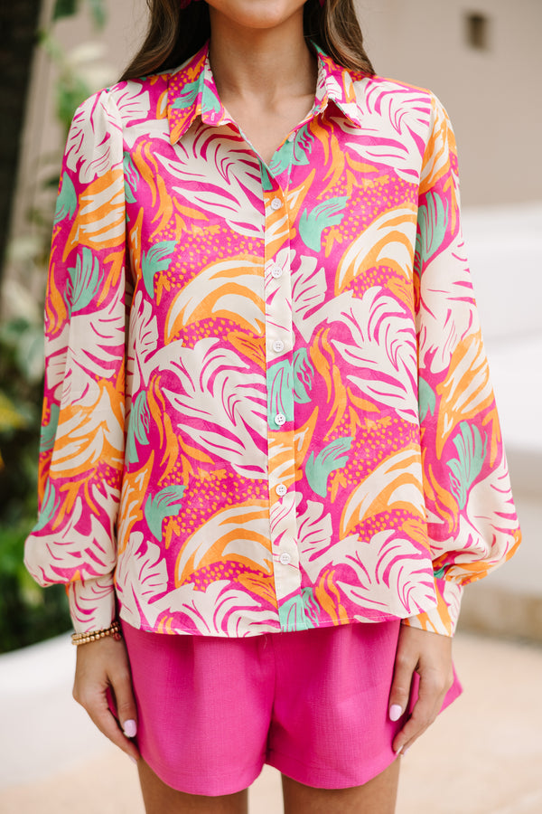 vibrant blouses, bold blouses, button down blouses, spring workwear, summer workwear