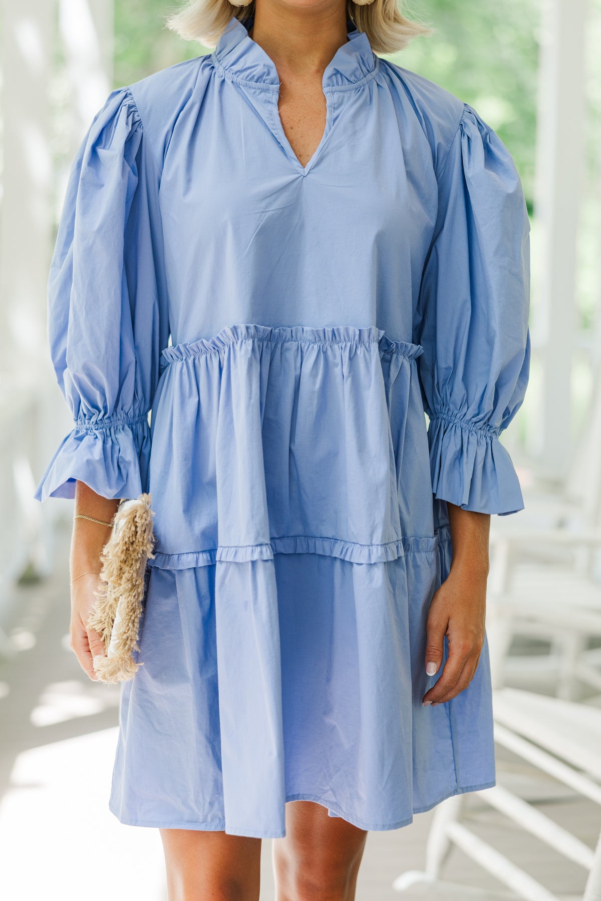 Based On Love Light Blue Babydoll Dress – Shop the Mint