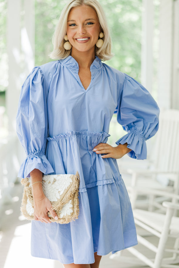 Based On Love Light Blue Babydoll Dress Shop the Mint Based On Love Light Blue Babydoll Dress Shop the Mint