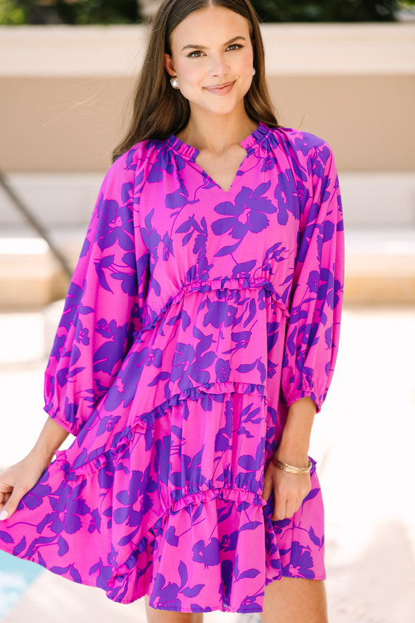 All That You Know Magenta Purple Floral Dress – Shop the Mint All That You Know Magenta Purple Floral Dress – Shop the Mint