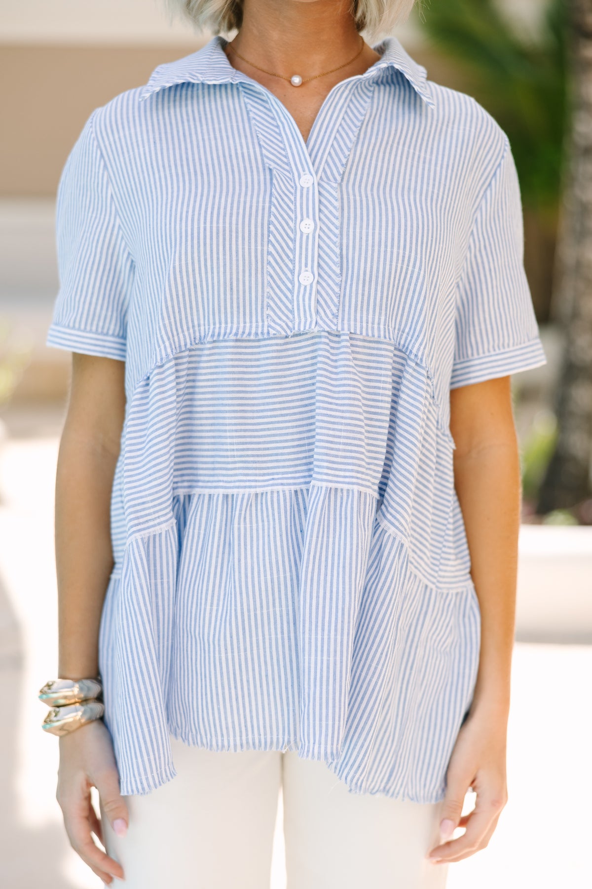 Blue Lobster Babydoll - Top Only