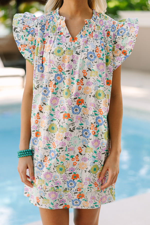 Always Ready Cream White Floral Mini Dress, X-Large - The Mint Julep Boutique | Women's Boutique Clothing Always Ready Cream White Floral Mini Dress, X-Large - The Mint Julep Boutique | Women's Boutique Clothing
