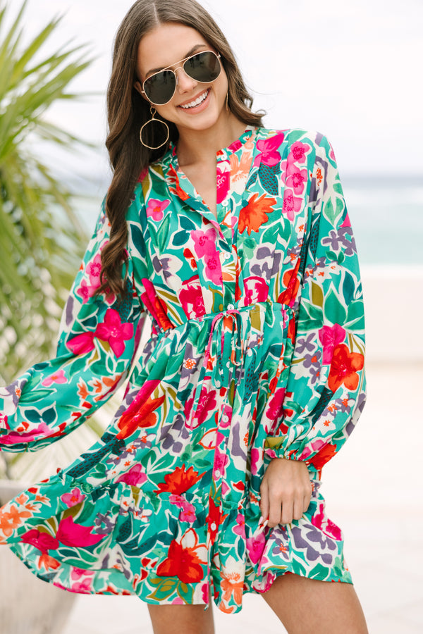 Beautifully You Jade Green Floral Dress Shop the Mint Beautifully You Jade Green Floral Dress Shop the Mint