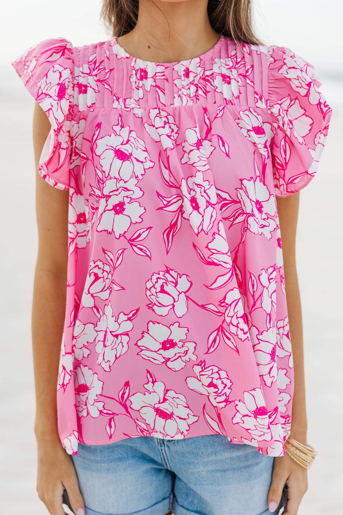 Pink Thoughts Chenille Blouse main image 0