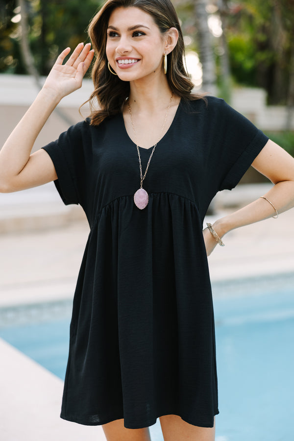 Full Of Joy Black Babydoll Dress – Shop the Mint