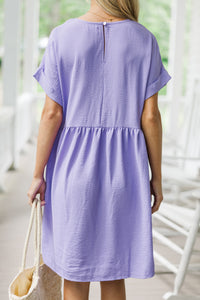 Full Of Joy Lavender Purple Babydoll Dress