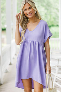 Full Of Joy Lavender Purple Babydoll Dress