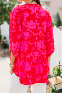 floral blouses, bright blouses, cute online boutique