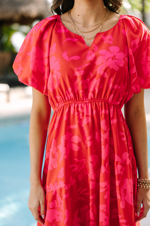 Odds Are In Your Favor Red Floral Midi Dress – Shop the Mint Odds Are In Your Favor Red Floral Midi Dress – Shop the Mint