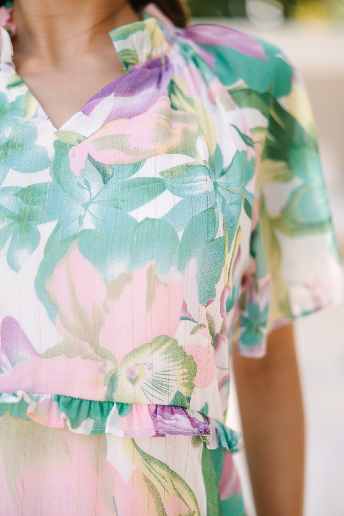 Perfectly You Green Floral Babydoll Dress – Shop the Mint