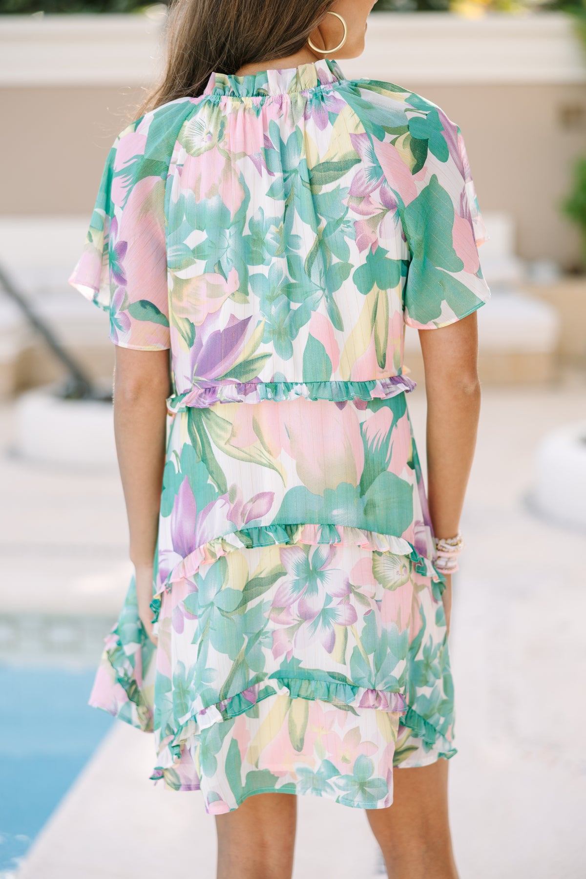 Perfectly You Green Floral Babydoll Dress – Shop the Mint