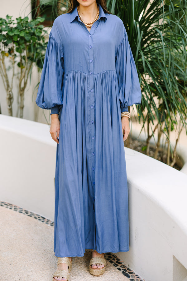 Nothing But The Best Blue Maxi Dress