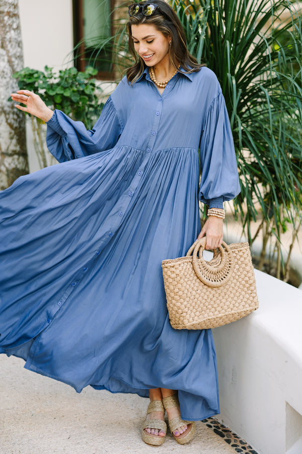 Nothing But The Best Blue Maxi Dress Shop the Mint Nothing But The Best Blue Maxi Dress Shop the Mint