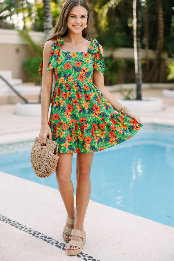Never Coming Back Green Tropical Dress, X-Large - The Mint Julep Boutique | Women's Boutique Clothing Never Coming Back Green Tropical Dress, X-Large - The Mint Julep Boutique | Women's Boutique Clothing