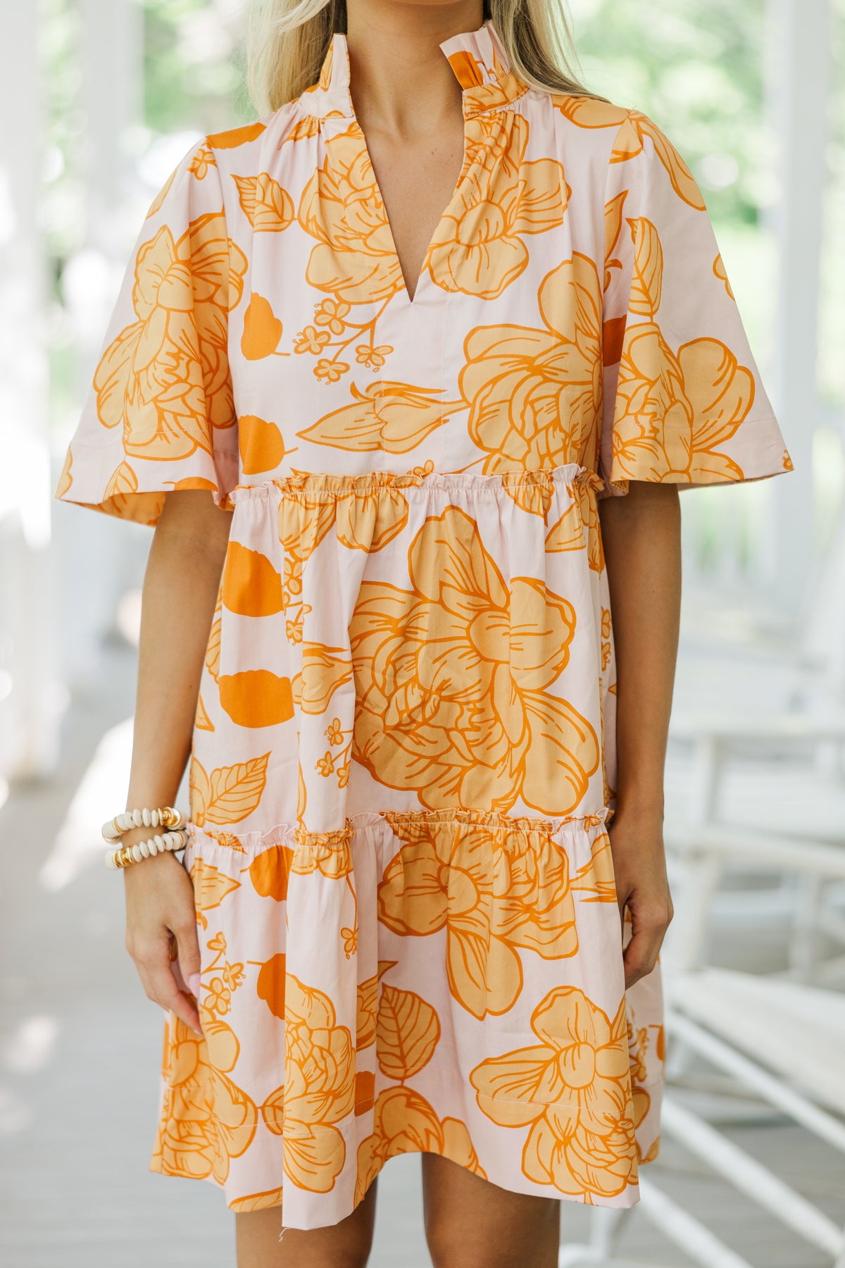 Feeling Your Best Mustard Yellow Floral Dress – Shop the Mint
