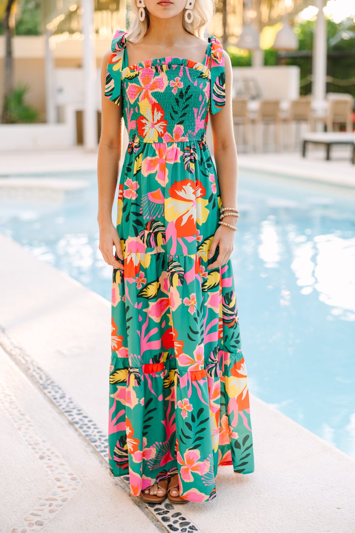 Mean What You Seychelles Green Tropical Maxi Dress – Shop the Mint