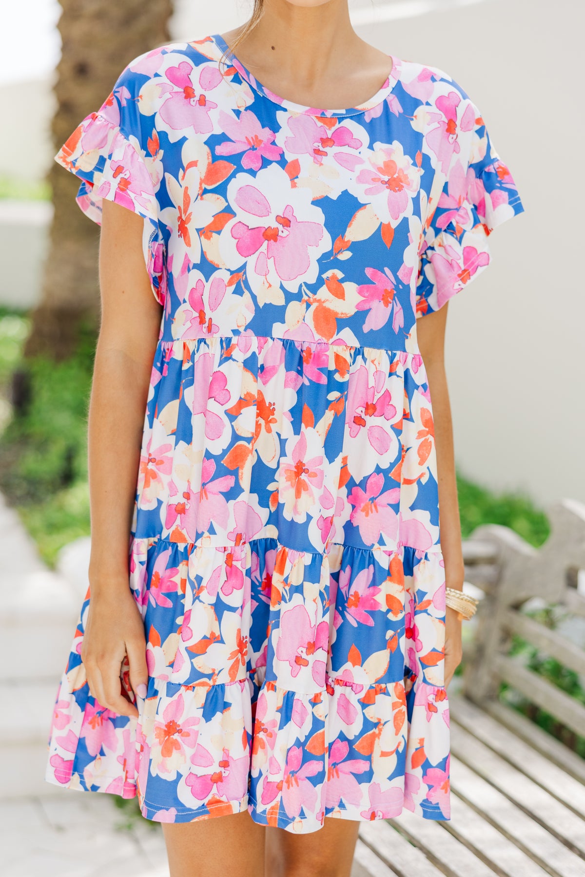 Fun And Games Blue Floral Babydoll Dress – Shop the Mint