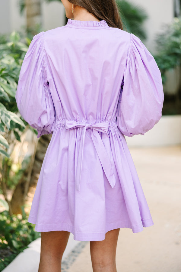 purple tie back dress Under The Stars Lavender Purple Tie Back Dress, Large - The Mint Julep Boutique