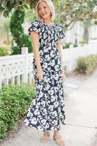 Make The Right Choice Black Floral Maxi Dress