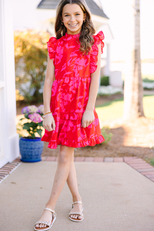 Girls: A True Beauty Red Floral Dress Shop the Mint Girls: A True Beauty Red Floral Dress Shop the Mint