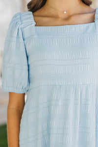 Girls: Think About It Light Blue Midi Dress