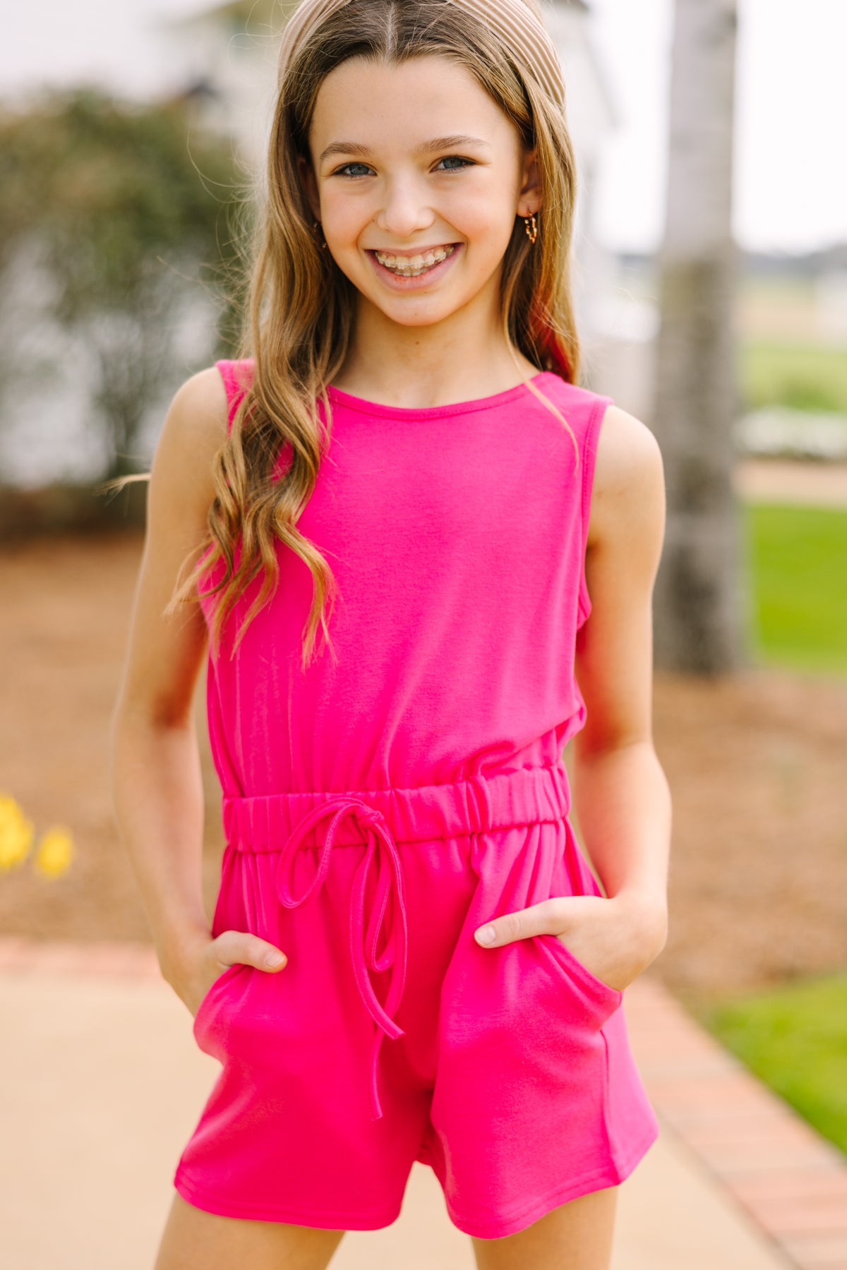Girls No Comparison Fuchsia Pink Romper Shop The Mint girls-no-comparison-fuchsia-pink-romper-shop-the-mint