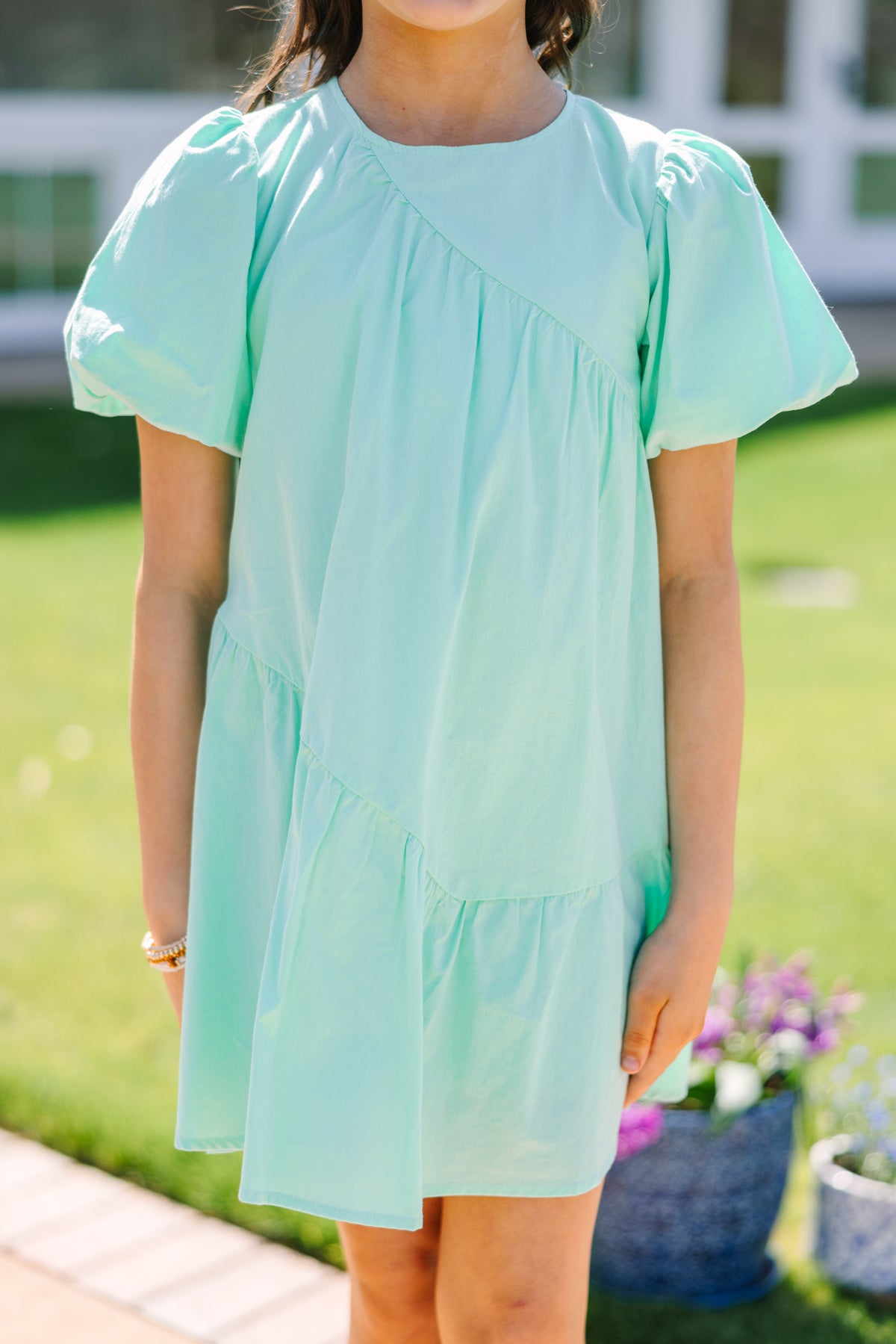 Girls Stay At The Top Mint Green Babydoll Dress Shop the Mint