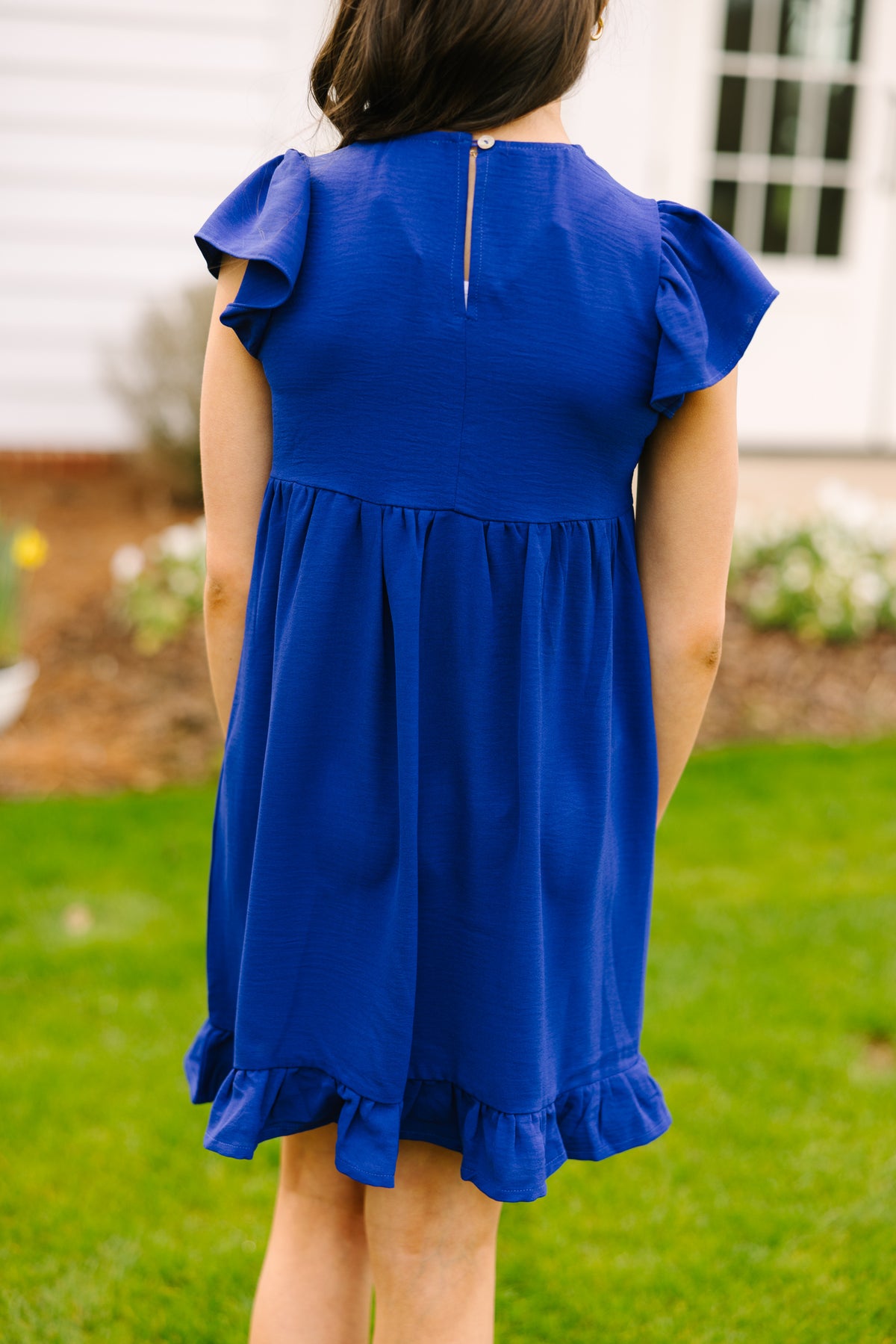 Girls Just A Game Royal Blue Babydoll Dress Shop the Mint