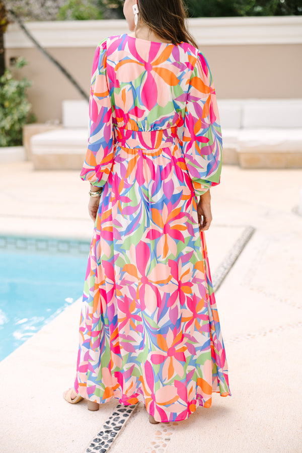 Just Imagine It Pink Abstract Maxi Dress Shop the Mint Just Imagine It Pink Abstract Maxi Dress Shop the Mint