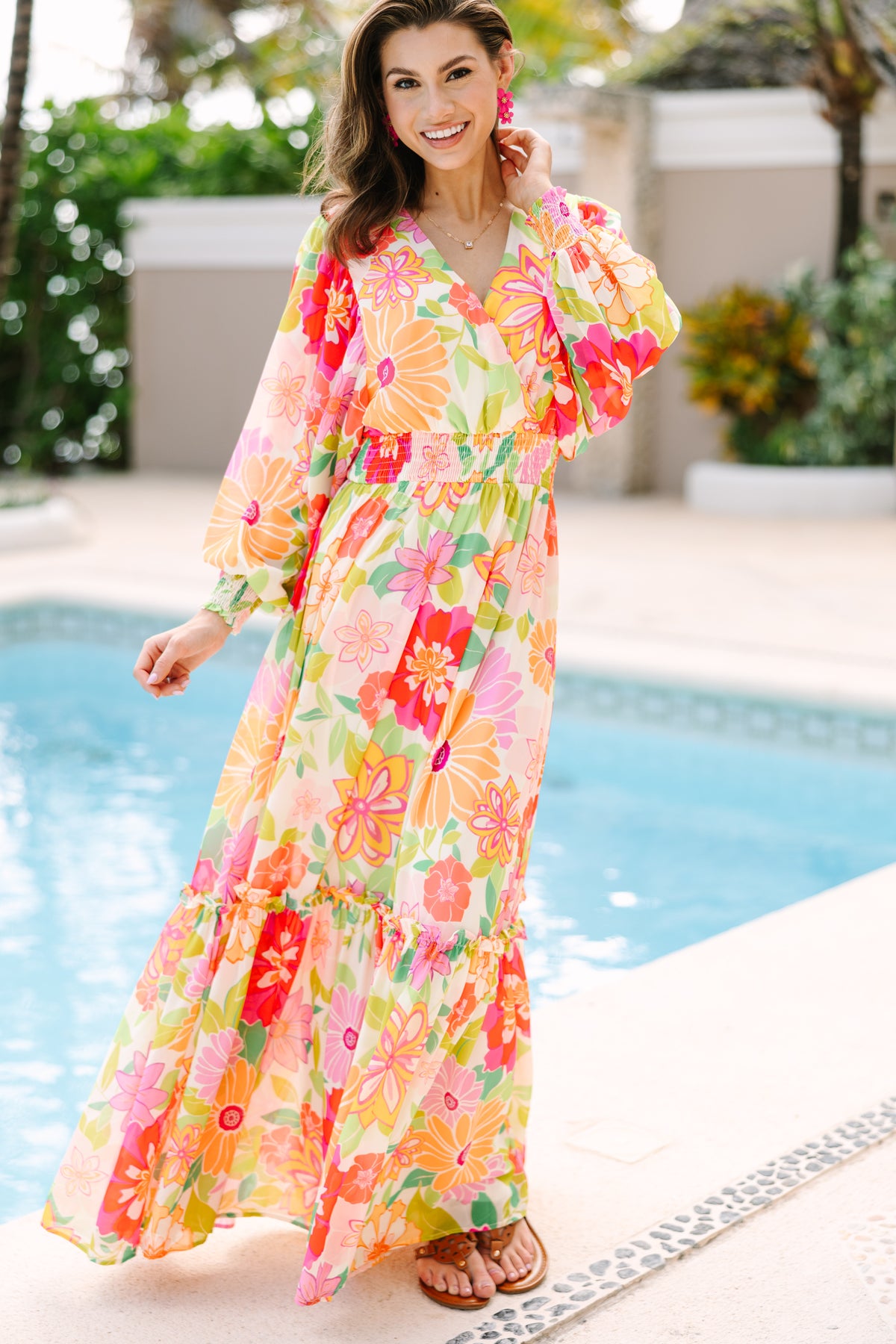 Say It Loud Fuchsia Pink Floral Maxi Dress – Shop the Mint