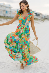 floral maxi dresses, green maxi dresses, tropical maxi dresses, vacation dresses