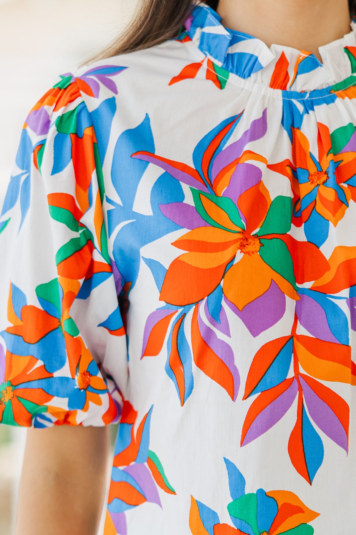 Remember The Day Ivory White Floral Blouse – Shop the Mint