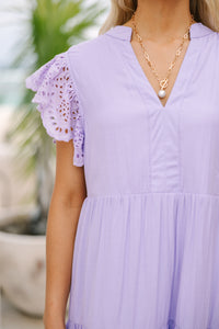 Well Recieved Lavender Purple Midi Dress