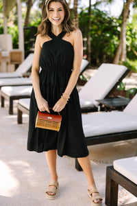 It All Makes Sense Black Midi Dress Shop the Mint It All Makes Sense Black Midi Dress Shop the Mint
