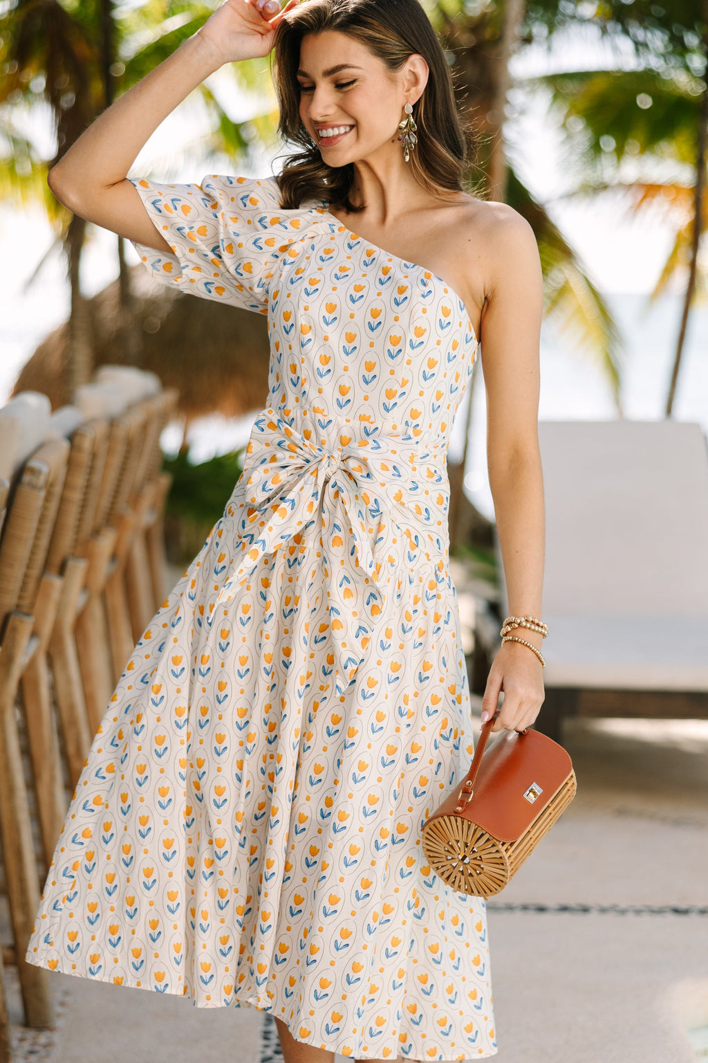From The Top Yellow Polka Dot Midi Dress Shop the Mint From The Top Yellow Polka Dot Midi Dress Shop the Mint
