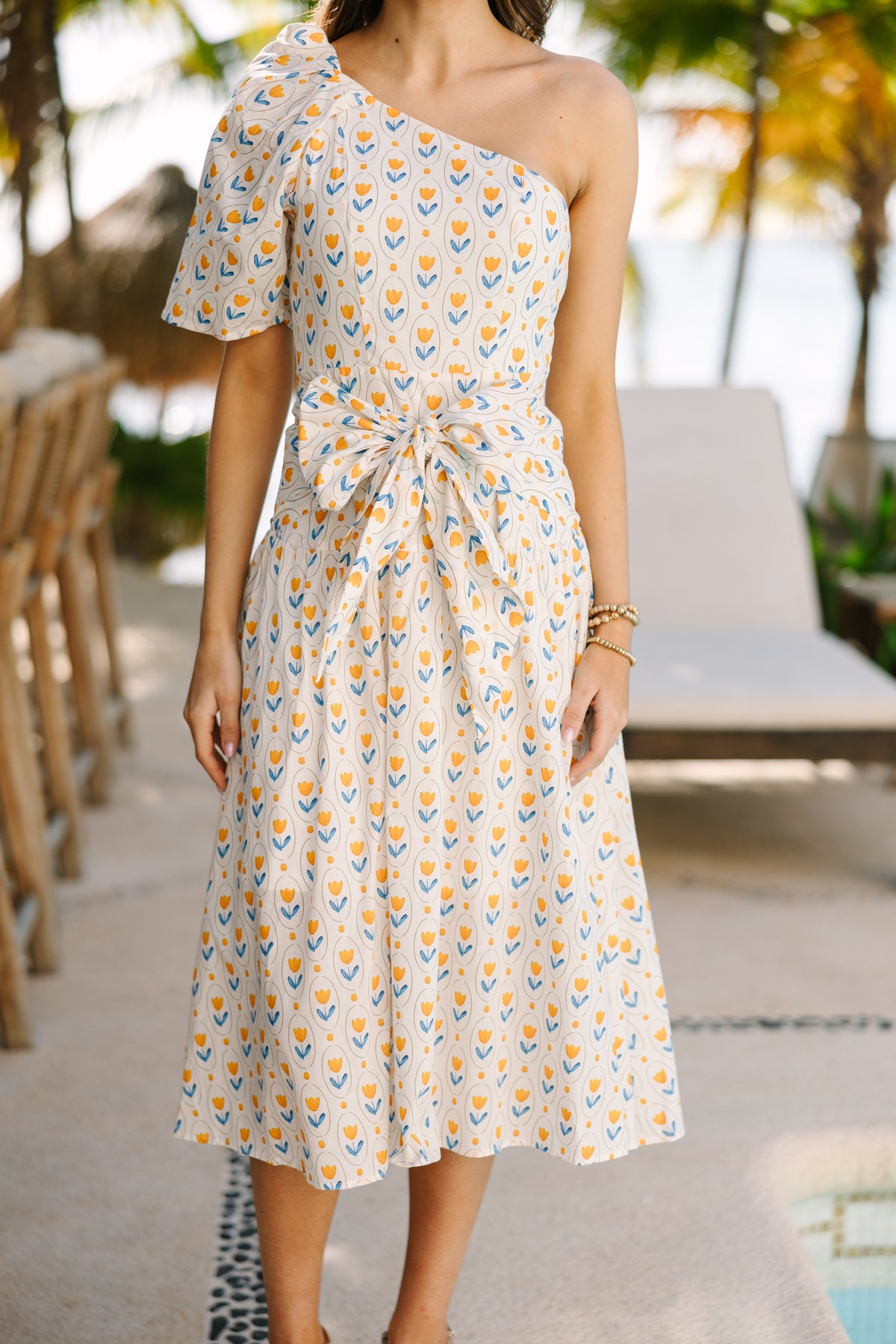 From The Top Yellow Polka Dot Midi Dress – Shop the Mint