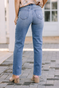 Hidden Jeans: Looking For You Medium Wash Straight Leg Jeans