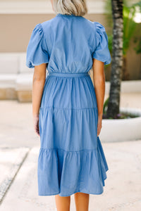 Pinch: On Our Mind Blue Midi Dress