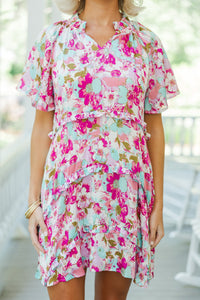 Perfectly You Purple Floral Babydoll Dress