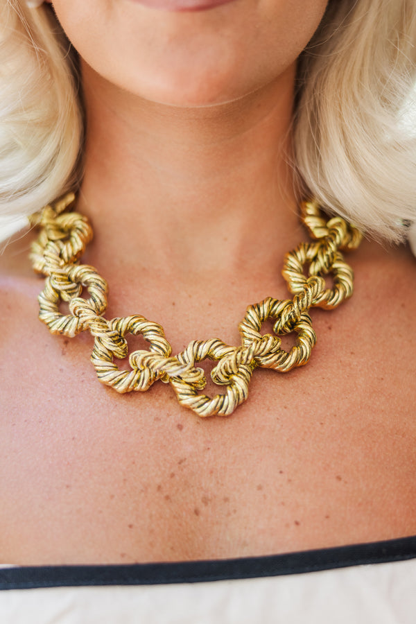 Super Chunky Gold Chain Necklace
