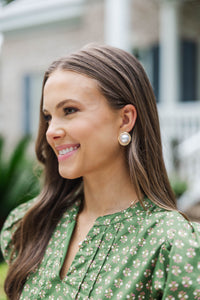 Twisted Layered Pearl Studs