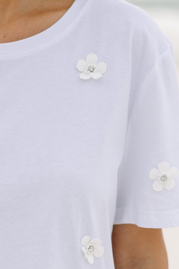This Is The Day White Floral Top
