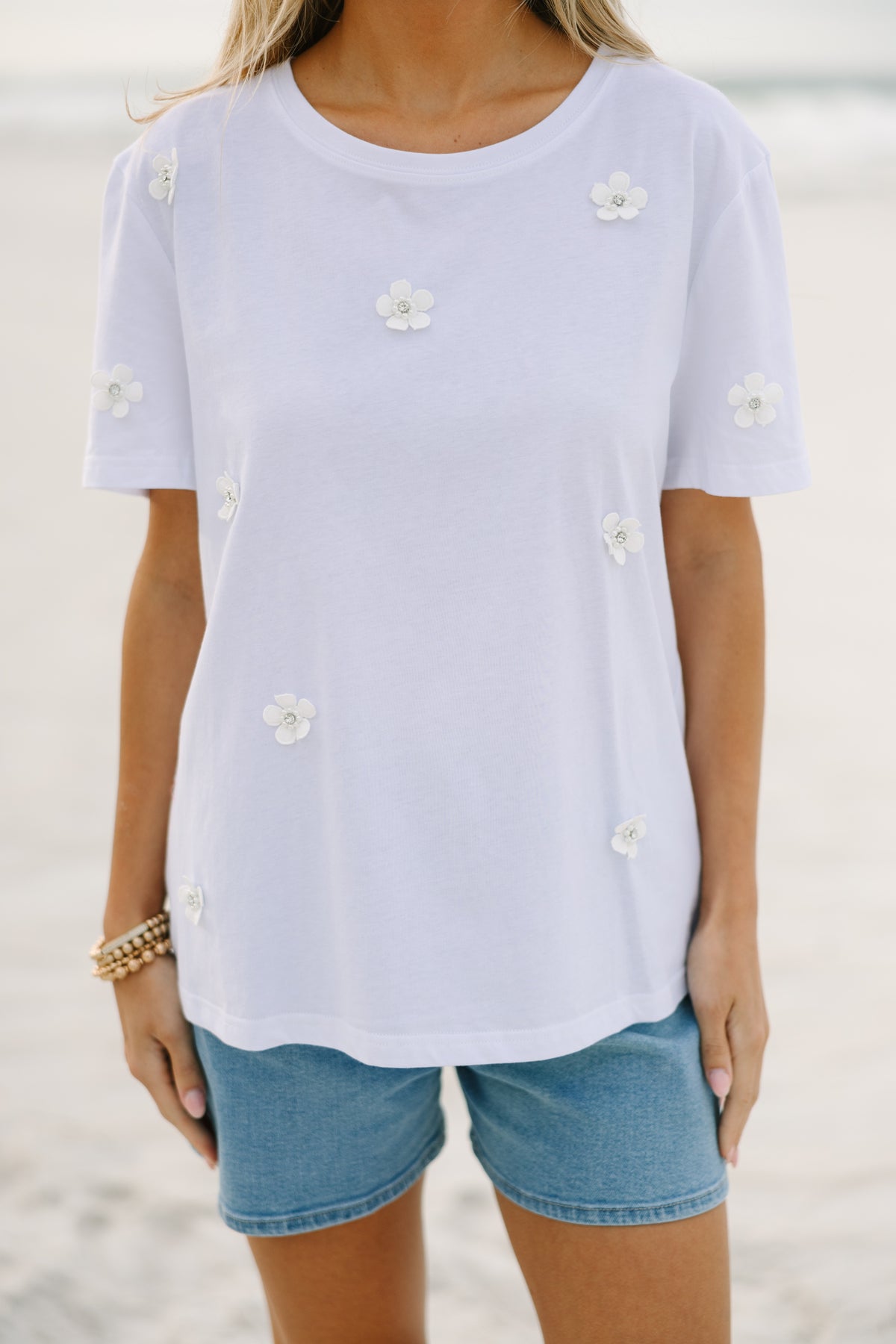 White floral top (AA)