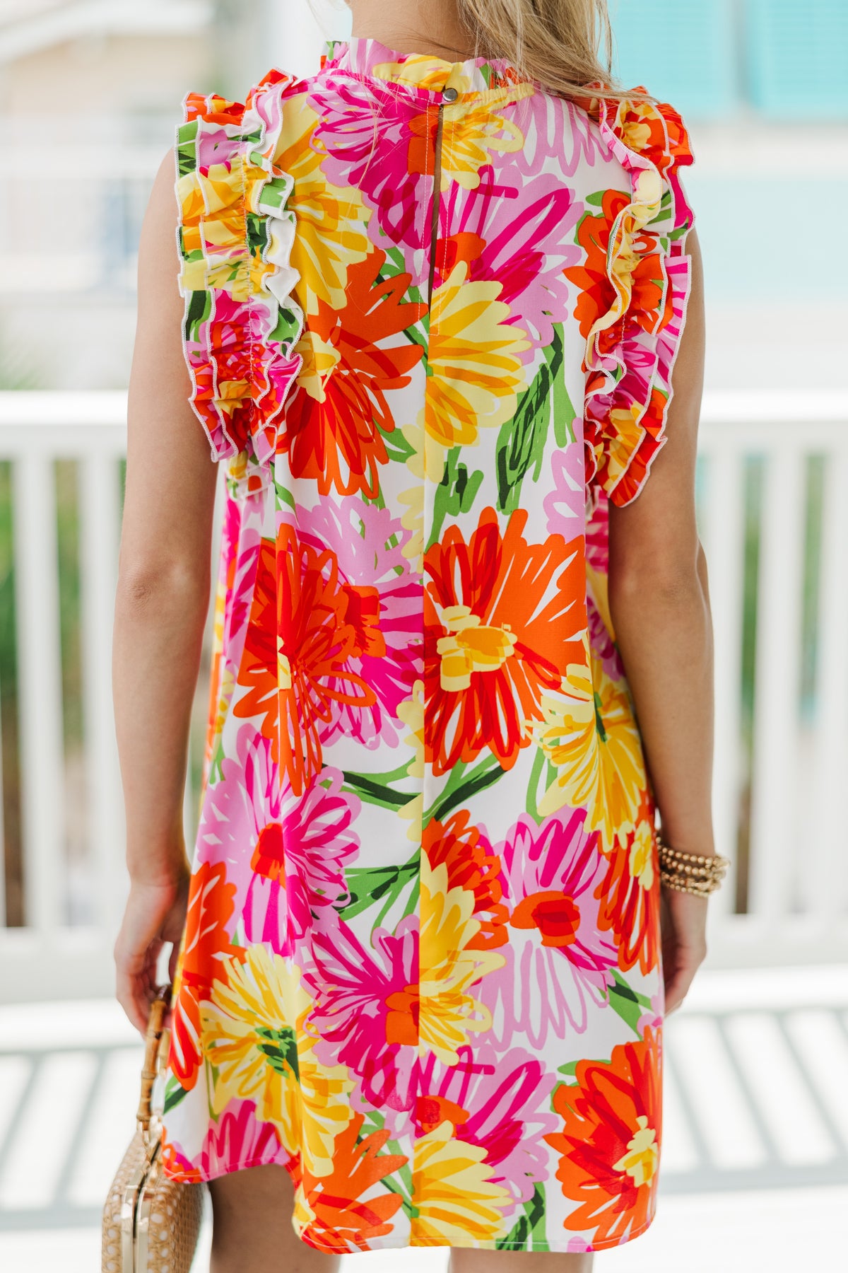 The Helen Floral Dress-Pink main image 0