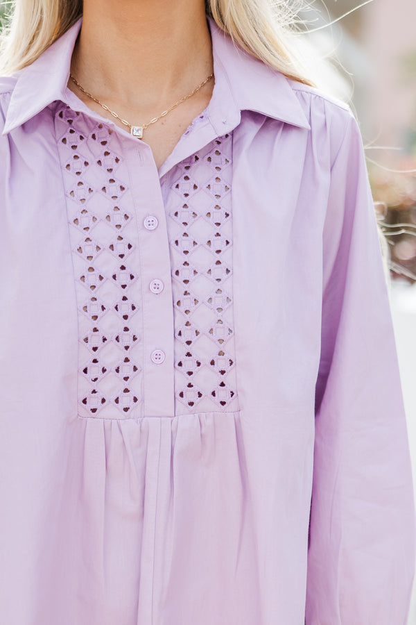 preppy purple dress Sun-imperial