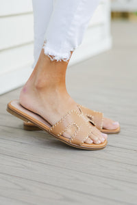 Make You Look Tan Stitched Sandals