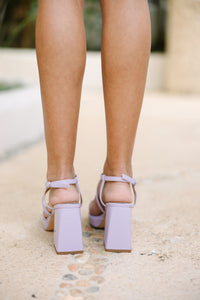 As If Lavender Purple Platform Heels