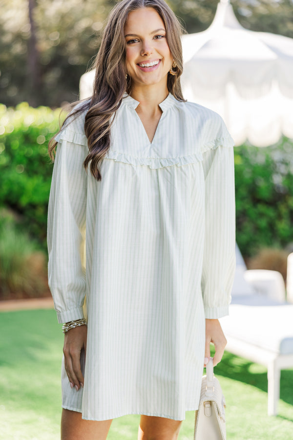 Through The Reeds Ivory White Striped Babydoll Dress, X-Large - The Mint Julep Boutique | Women's Boutique Clothing Through The Reeds Ivory White Striped Babydoll Dress, X-Large - The Mint Julep Boutique | Women's Boutique Clothing