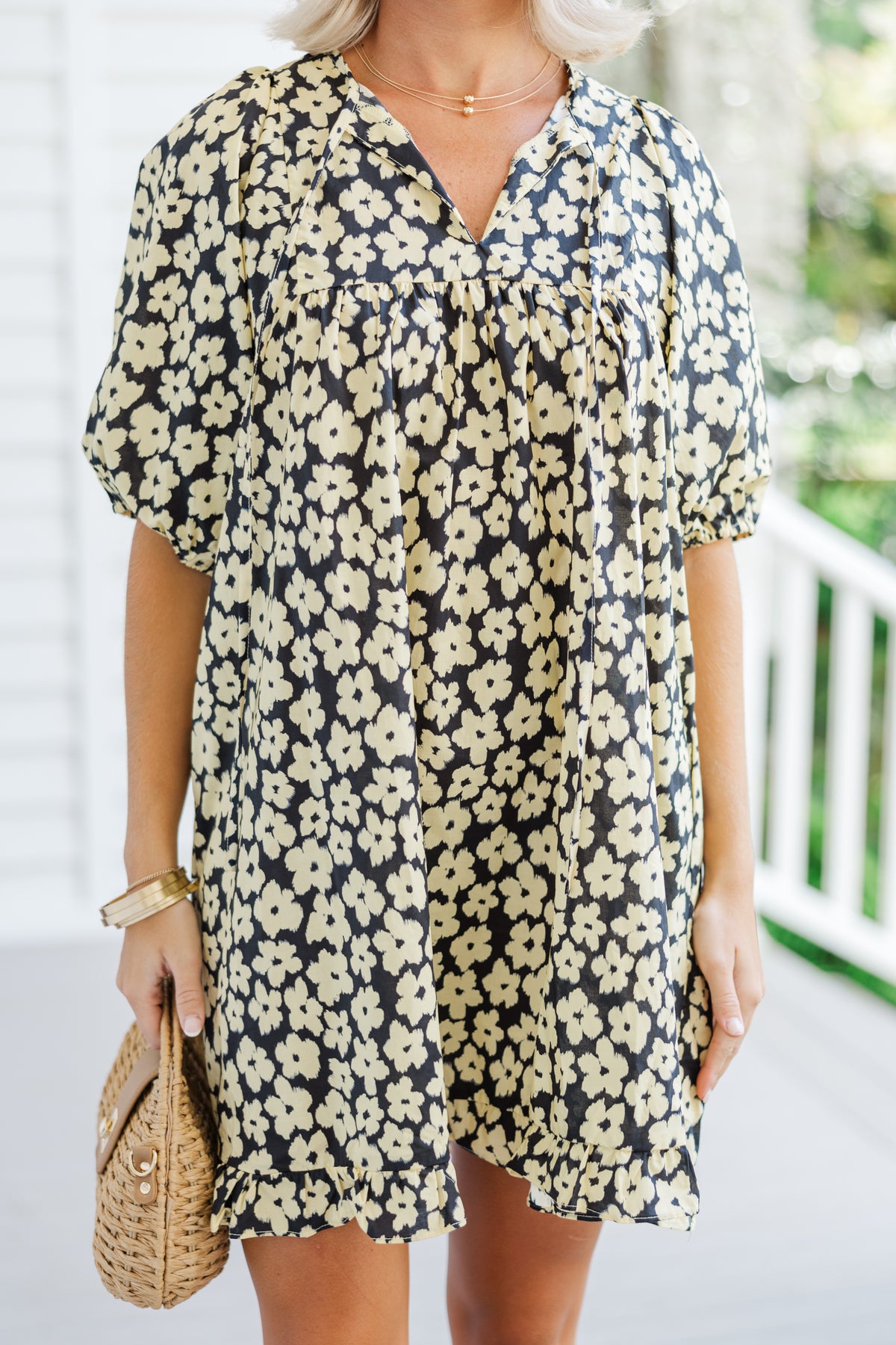 Be The One Black Floral Babydoll Dress – Shop the Mint