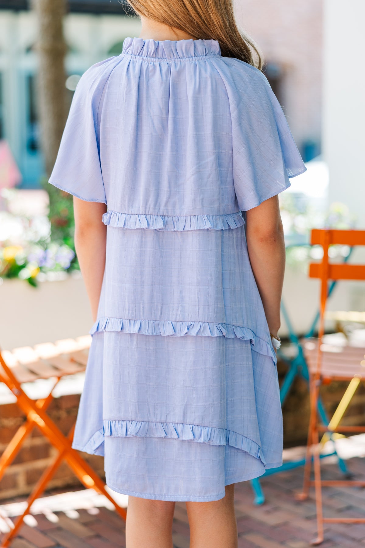 Girls: Perfectly You Periwinkle Babydoll Dress – Shop the Mint